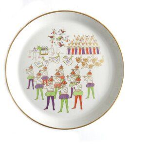 Vintage Shenango Eleven Pipers Piping Dinner Plate 1974 Dick Litzel